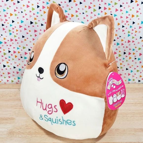 Squishmallow Reginald the Corgi Dog 12" Ultrasoft Valentine's Day Plush Toy NWT - Picture 6 of 12